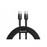 Laidas USB C - USB C 60W 3A (PD2.0, QC3.0) 2m pintas Baseus CATKLF-HG1